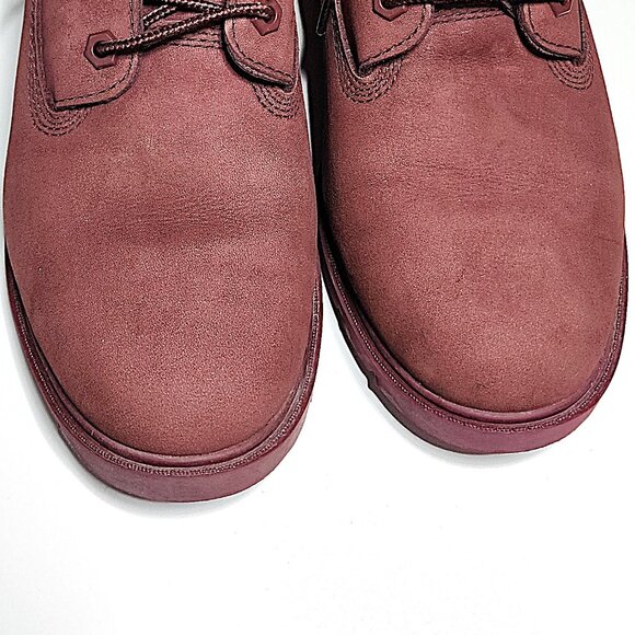 Timberland burgundy waterproof suede boots - Picture 3 of 11